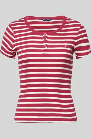 Tommy Hilfiger T-Shirt mit kurzer Knopfleiste in , Größe L