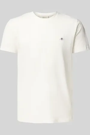 GANT Slim Fit T-Shirt mit Label-Stitching in , Größe 4XL