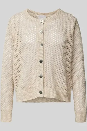 Hemisphere Leinencardigan mit Lochmuster in , Größe 34