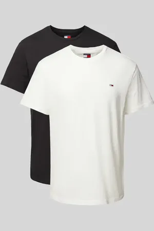 Tommy Hilfiger Slim Fit T-Shirt mit Label-Print im 2er-Pack in , Größe L
