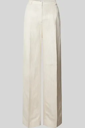 Tommy Hilfiger Wide Leg Stoffhose mit Bügelfalten in , Größe 34