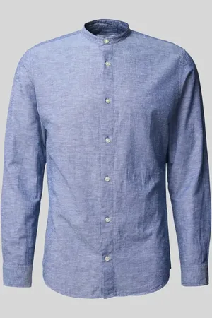 JACK & JONES Slim Fit Freizeithemd mit Leinen-Anteil Modell 