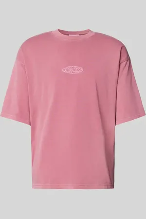 Review Oversized T-Shirt mit Label-Stitching in , Größe L