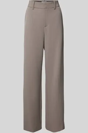 Gestuz Straight Leg Stoffhose mit Gürtelschlaufen in , Größe 38