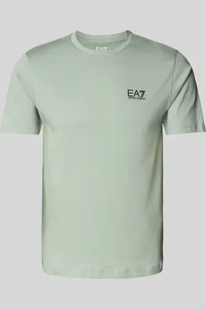 EA7 Regular Fit T-Shirt aus reiner Baumwolle in , Größe L
