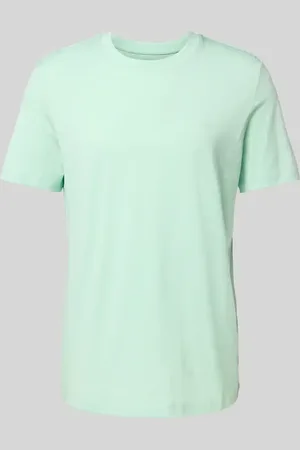 QS by s.Oliver Regular Fit T-Shirt aus reiner Baumwolle mit gummiertem Label Print in , Größe 3XL