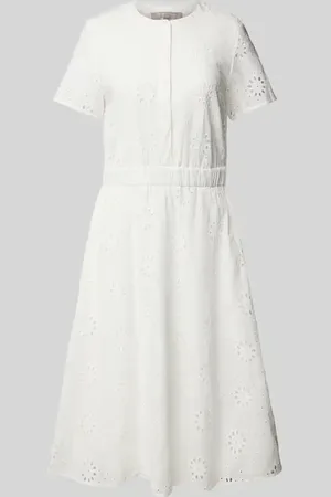 Christian Berg Midikleid mit Lochstickerei in , Größe 34