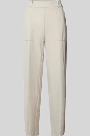 Cambio Tapered Fit Stoffhose mit verkürztem Schnitt in , Größe 32