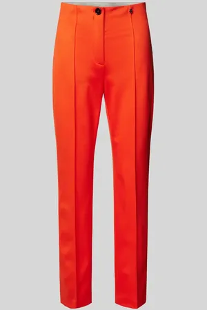 Marc Cain Regular Fit Stoffhose mit fixierten Bügelfalten in , Größe 34