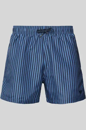 Emporio Armani Relaxed Fit Badeshorts mit Logo-Stitching in , Größe L