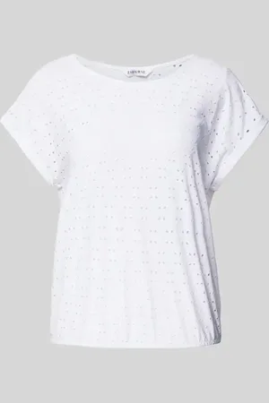 Zabaione T-Shirt mit Lochmuster in , Größe L