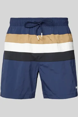 HUGO BOSS Relaxed Fit Badeshorts mit Label-Print Modell 