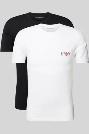 Emporio Armani T-Shirt mit Label-Print im 2er-Pack in , Größe L