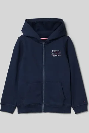 Tommy Hilfiger Sweatjacke mit Label-Print in , Größe 104