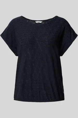 Zabaione T-Shirt mit Lochmuster in , Größe L