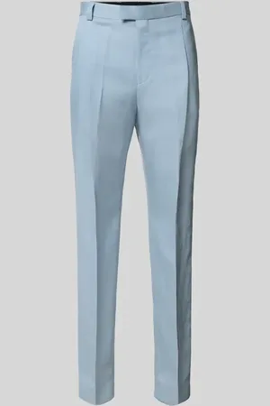 HUGO BOSS Straight Fit Stoffhose mit Schurwoll-Anteil Modell 
