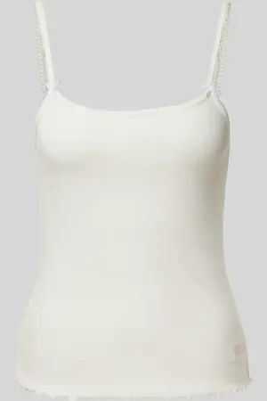 Tommy Hilfiger Slim Fit Top in Ripp-Optik in , Größe L