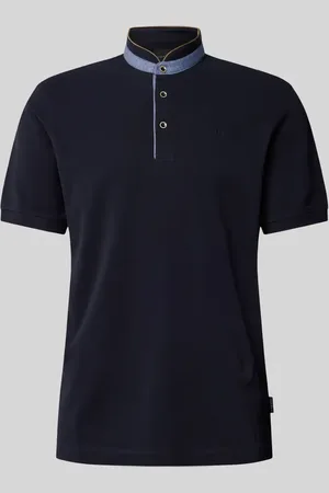 Bugatti Regular Fit Poloshirt mit Stehkragen in , Größe L
