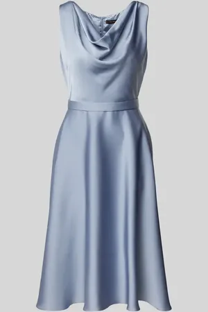 Vera Mont Knielanges Cocktailkleid mit Wasserfall-Ausschnitt in , Größe 40