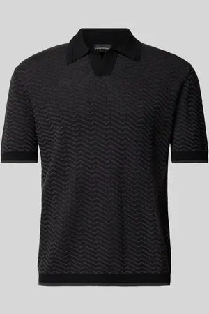 Emporio Armani Regular Fit Poloshirt mit Strukturmuster in , Größe L