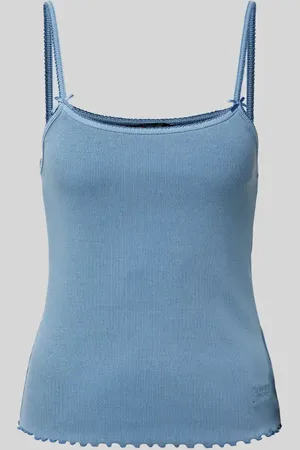 Tommy Hilfiger Slim Fit Top in Ripp-Optik in , Größe L