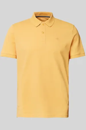TOM TAILOR Regular Fit Poloshirt aus Baumwoll-Piqué mit Logo-Stitching in , Größe L