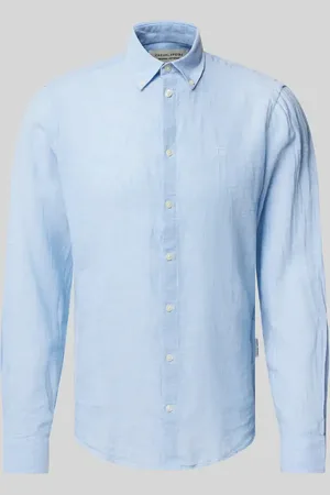 Casual Friday Regular Fit Leinenhemd mit Button-Down-Kragen Modell 