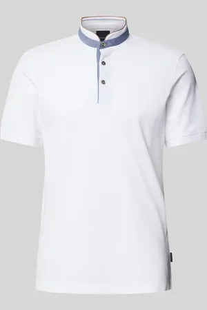 Bugatti Regular Fit Poloshirt mit Stehkragen in , Größe L