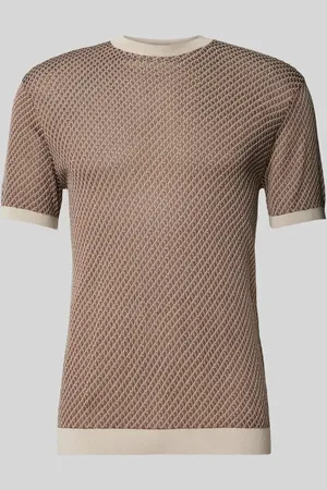 Emporio Armani T-Shirt mit Sturkturmuster in , Größe L