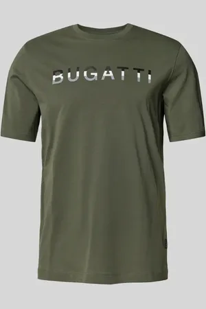Bugatti T-Shirt mit Label-Print in , Größe L