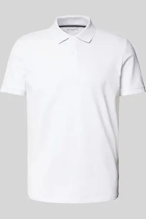 TOM TAILOR Regular Fit Poloshirt aus Baumwoll-Piqué mit Logo-Stitching in , Größe S