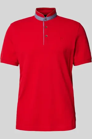 Bugatti Regular Fit Poloshirt mit Stehkragen in , Größe L