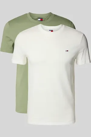 Tommy Hilfiger Slim Fit T-Shirt mit Logo-Badge im 2er-Pack in , Größe L