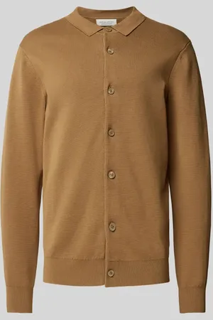 Casual Friday Cardigan mit Polokragen Modell 