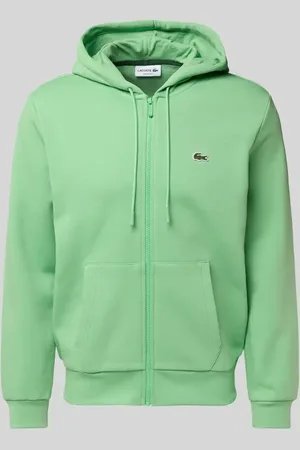 Lacoste Sweatjacke mit getrennter Kängurutasche in , Größe L