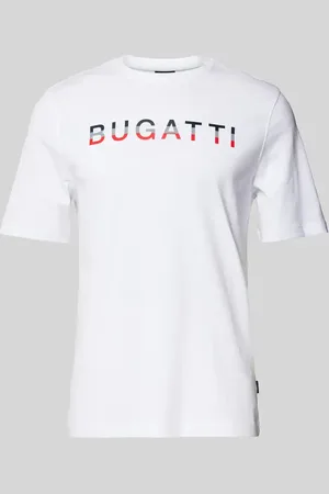 Bugatti T-Shirt mit Label-Print in , Größe L