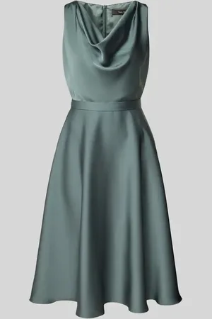 Vera Mont Knielanges Cocktailkleid mit Wasserfall-Ausschnitt in , Größe 48