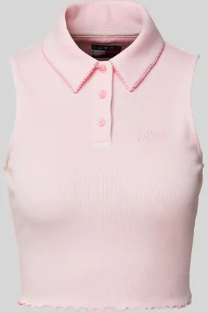 Tommy Hilfiger Crop Top in Ripp-Optik in , Größe L