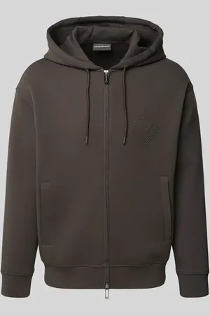 Emporio Armani Sweatjacke mit Zweiwege-Reißverschluss in , Größe L