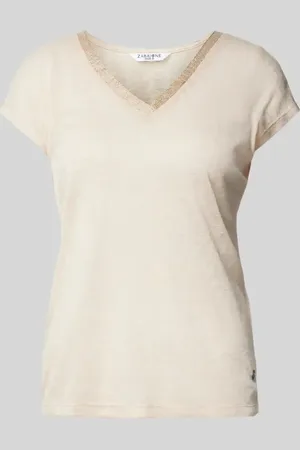 Zabaione T-Shirt mit V-Ausschnitt in , Größe L