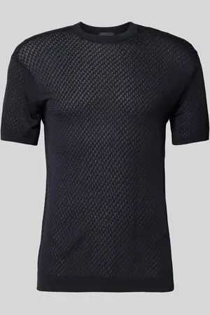Emporio Armani T-Shirt mit Sturkturmuster in , Größe L