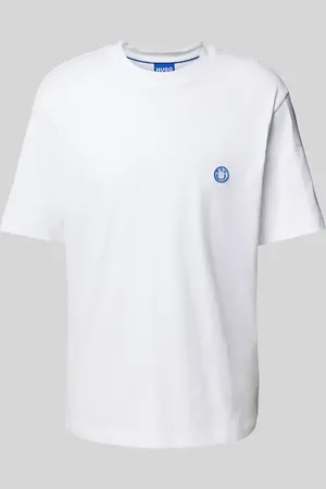 Hugo Blue T-Shirt mit Logo-Badge Modell 