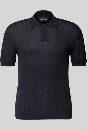 Emporio Armani Slim Fit Poloshirt mit Strukturmuster in , Größe L