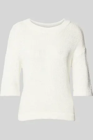 Kaffe Regular Fit Strickpullover mit Rundhalsausschnitt in , Größe L