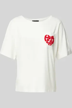 Oui T-Shirt mit Brusttasche in , Größe 34