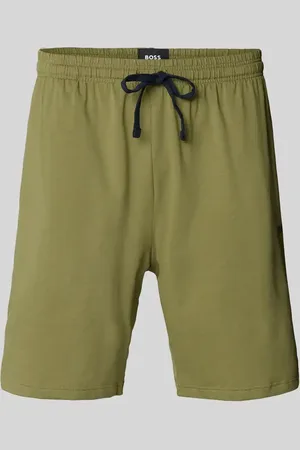 HUGO BOSS Regular Fit Sweatshorts mit Tunnelzug Modell 