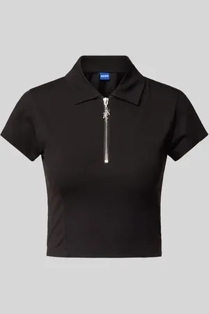 Hugo Blue T-Shirt mit Reißverschlussleiste Modell 
