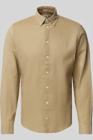 Casual Friday Regular Fit Leinenhemd mit Button-Down-Kragen Modell 