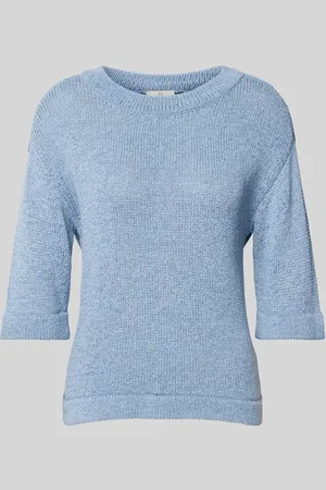 Kaffe Regular Fit Strickpullover mit Rundhalsausschnitt in , Größe L
