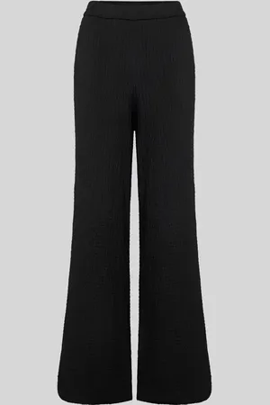Jake*s Flared Stoffhose mit Strukturmuster in , Größe 36
